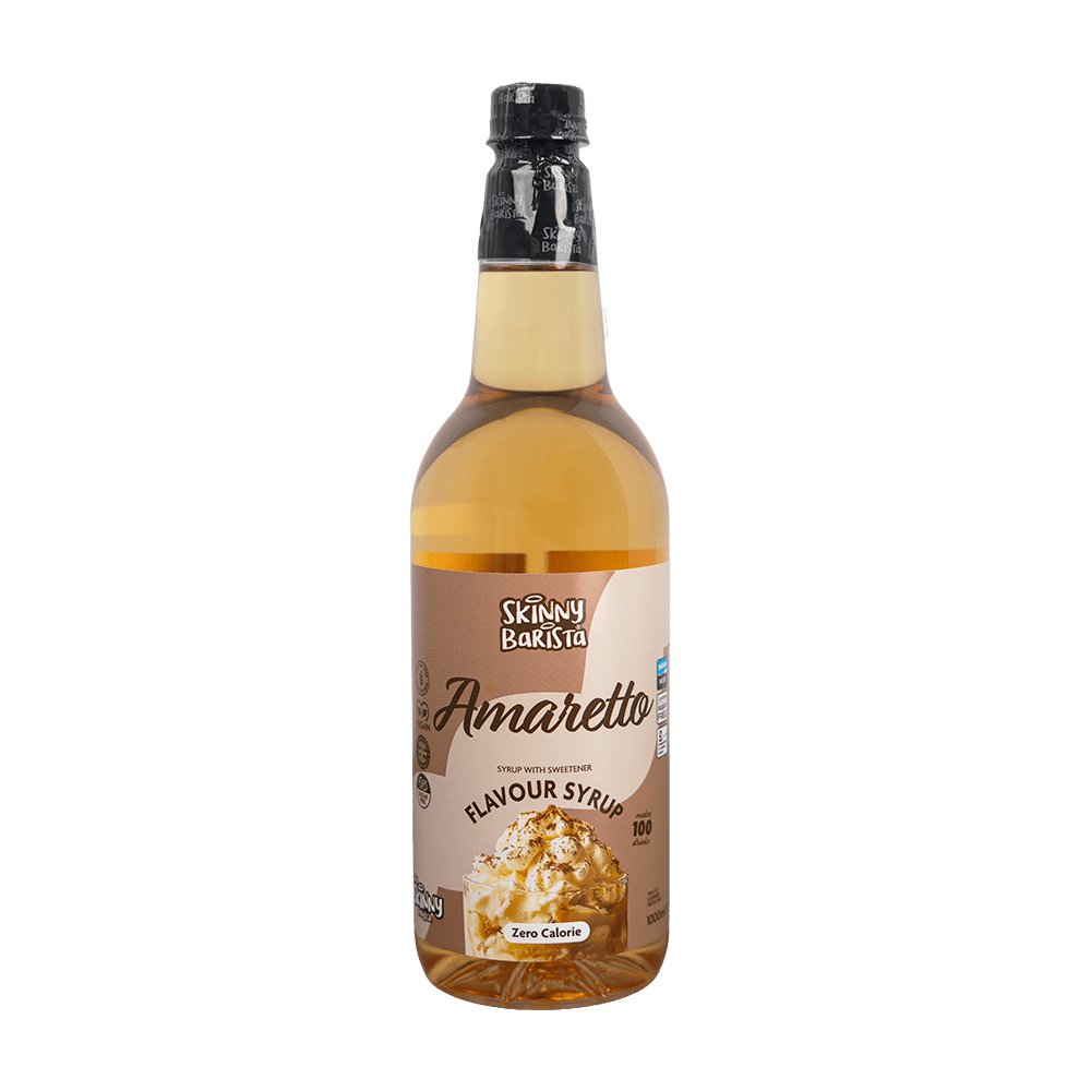 Amaretto Barista Zero Calorie Sugar Free Skinny Coffee Syrup - 1 Litre - theskinnyfoodco
