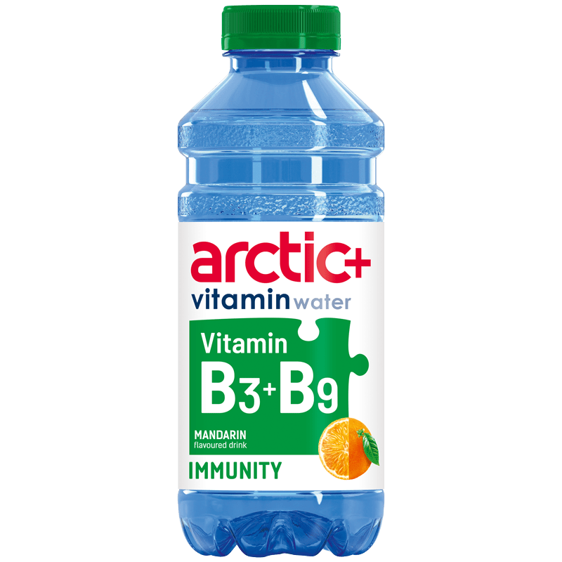 ARCTIC+ Витаминна вода за имунитет (мандарина) 600 мл - theskinnyfoodco
