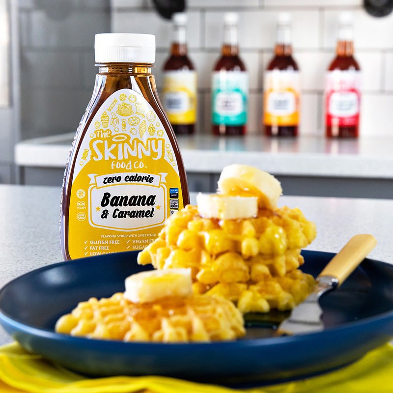 Banana and Caramel Flavour Zero Calorie Sugar Free Skinny Syrup - theskinnyfoodco