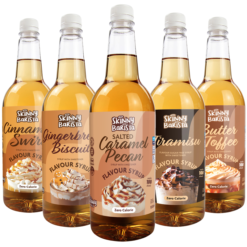 Nejprodávanější balíček 1litrového kávového sirupu - theskinnyfoodco