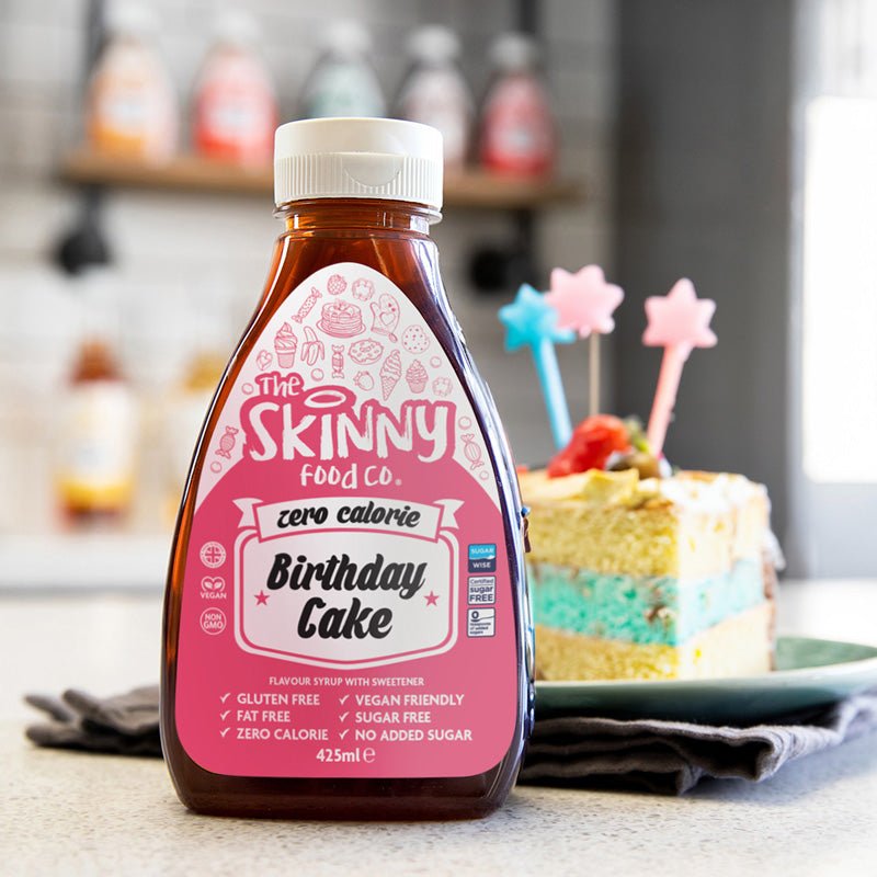 Birthday Cake Zero Calorie Sugar Free Skinny Syrup - 425ml - theskinnyfoodco