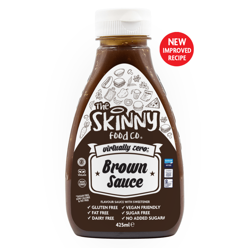 Brown Virtually Zero© Sugar Free Skinny Sauce - 425ml - theskinnyfoodco