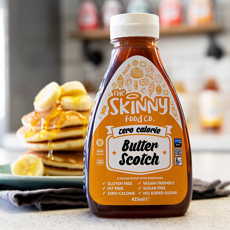 Butterscotch Flavour Sauce - Zero Calorie Sugar Free Skinny Syrup - theskinnyfoodco