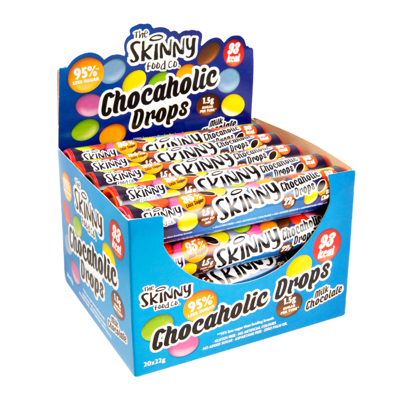 Chocaholic Drops Case - 440g - theskinnyfoodco