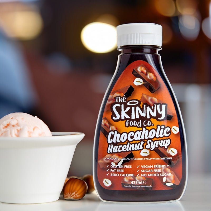 Chocaholic & Hazelnut Flavour Syrup - Low Calorie - 425ml - theskinnyfoodco