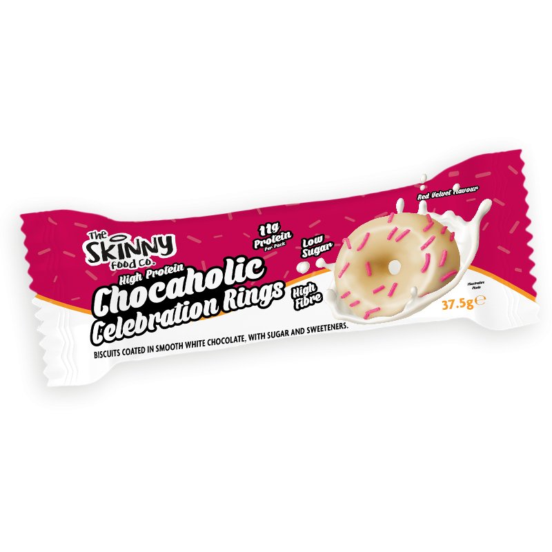Chocaholic High Protein Celebration Rings (11g Protein per pack) 37.5g - theskinnyfoodco