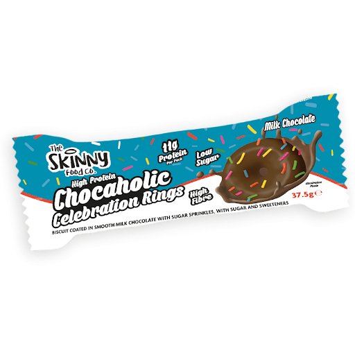 Chocaholic High Protein Celebration Rings (11g Protein per pack) 37.5g - theskinnyfoodco