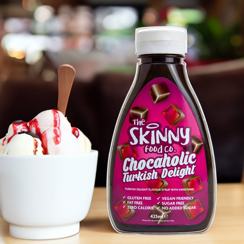 Chocaholic Turkish Delight Flavour Syrup - Low Calorie - 425ml - theskinnyfoodco