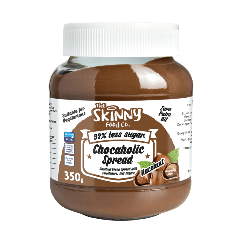Chocolate Hazelnut Low Sugar Chocaholic Skinny Spread - 350g - theskinnyfoodco