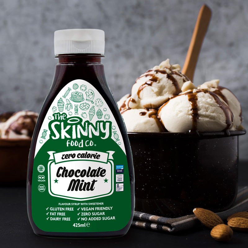 Chocolate Mint Flavour Zero Calorie Sugar Free Skinny Syrup - 425ml - theskinnyfoodco