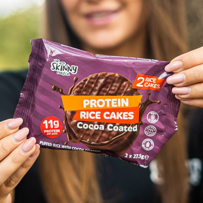 Chocolate Skinny Rice Cake with High Protein - 12 x 55g Case - theskinnyfoodco