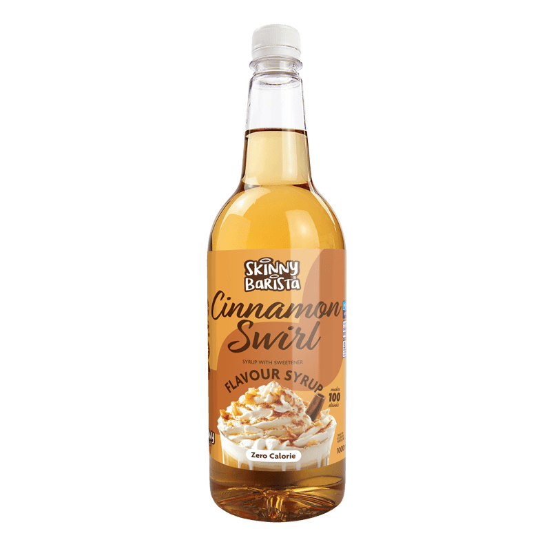 Cinnamon Flavour Syrup - Cinnamon Swirl Skinny Coffee Syrup - 1 Litre - theskinnyfoodco