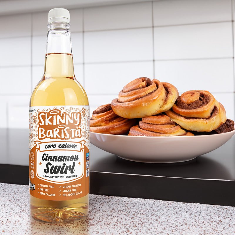 Cinnamon Flavour Syrup - Cinnamon Swirl Skinny Coffee Syrup - 1 Litre - theskinnyfoodco
