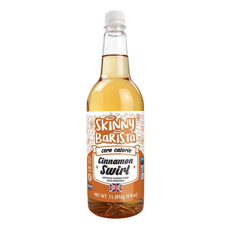 Cinnamon Flavour Syrup - Cinnamon Swirl Skinny Coffee Syrup - 1 Litre US - theskinnyfoodco