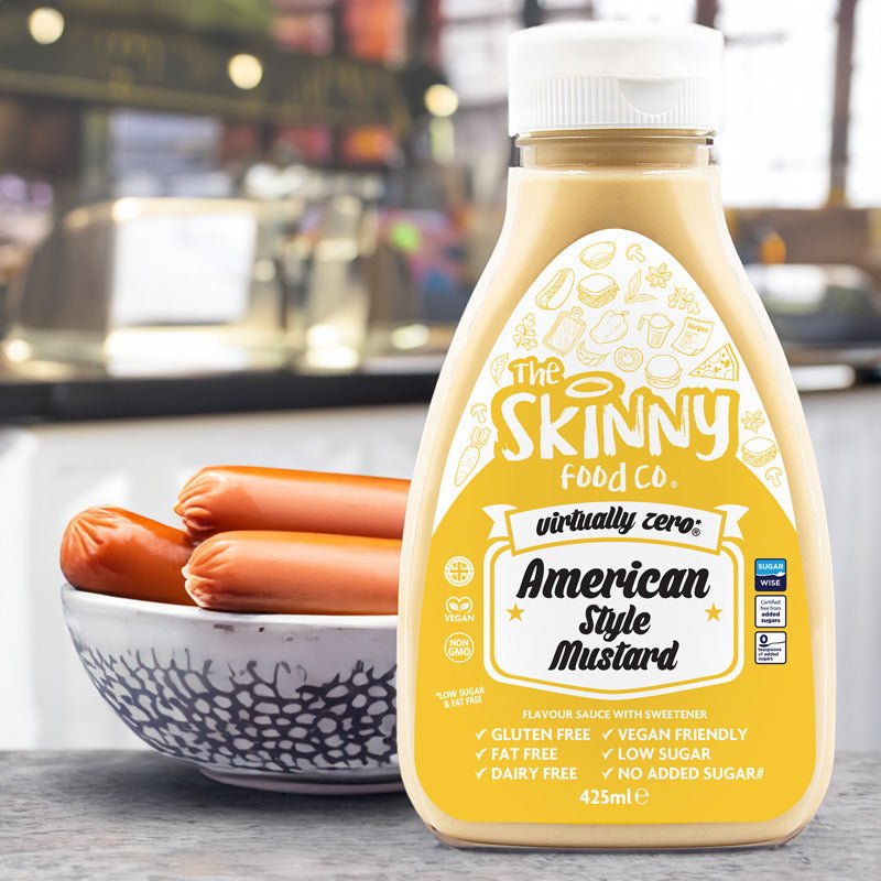 (Clearance, Past Best Before Feb 25) Thin Skinny American Style Mustard Vinaigrette - 425ml - theskinnyfoodco