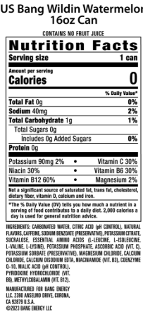 (Výprodej, minimální trvanlivost do června 2024) Bang Sugar Free Energy Drinks 500ml (2 příchutě) - theskinnyfoodco