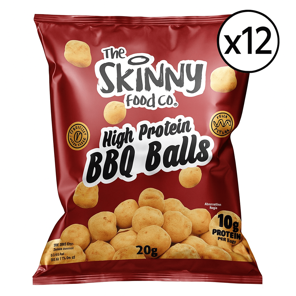 (Clearance, Past Best Before, Sept 2025) Skinny High Protein BBQ Balls 12 x 20g - theskinnyfoodco