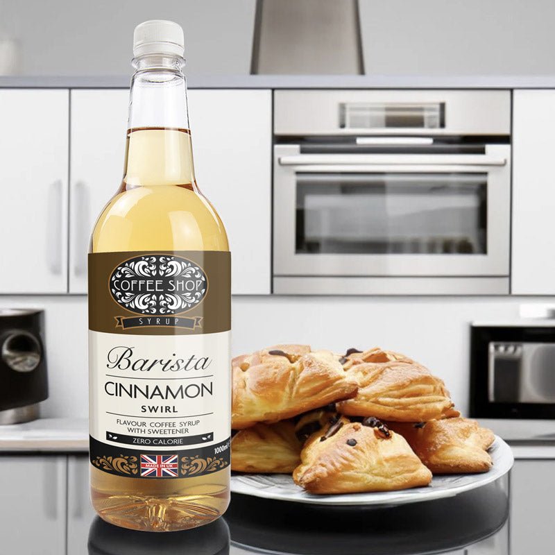 Σιρόπι καφέ με κανέλα και στροβιλισμό Coffee Shop Swinny - 1 λίτρο ΗΠΑ - theskinnyfoodco