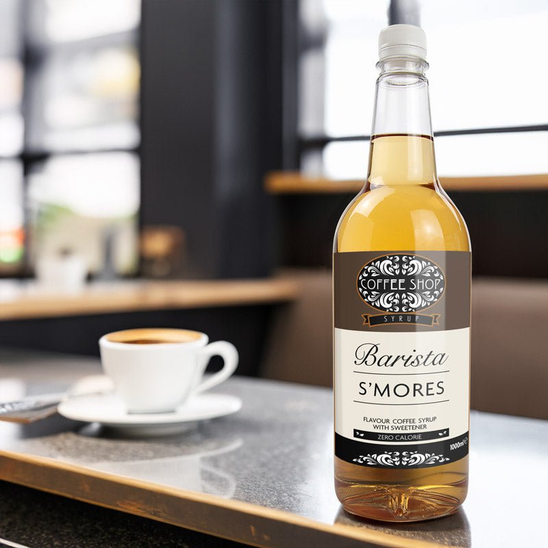 Kávový sirup Coffee Shop S'mores – nula kalorií bez cukru – 1 litr USA – theskinnyfoodco