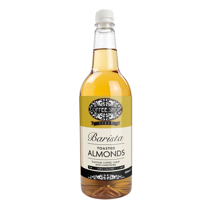Coffee Shop Toasted Almond Syrup - 1 Litre - theskinnyfoodco