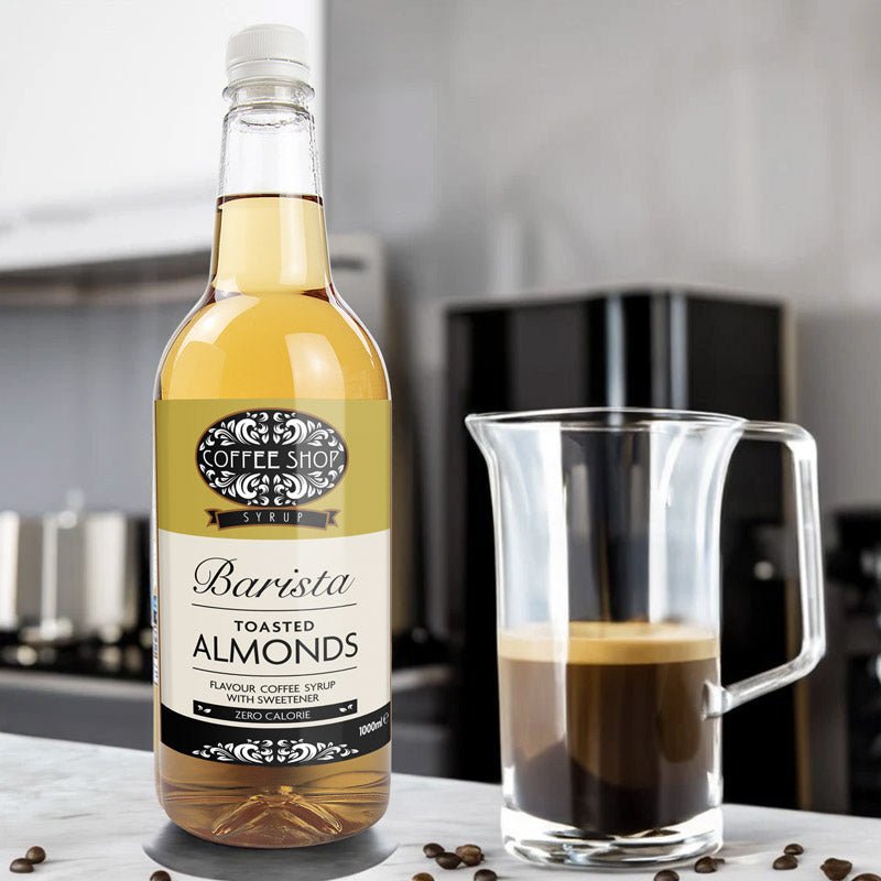 Coffee Shop Toasted Almond Syrup - 1 Litre US - theskinnyfoodco