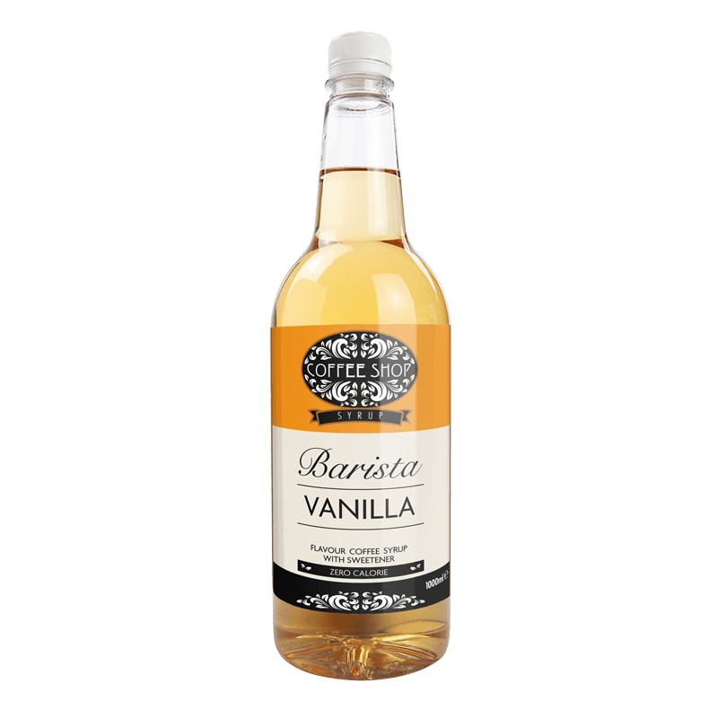 Coffee Shop Vanilla Syrup - Zero Calorie Sugar Free - 1 Litre - theskinnyfoodco