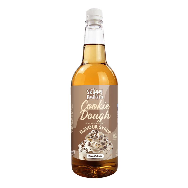 Cookie Dough Flavour Skinny Syrup - Barista Zero Calorie Coffee - 1 Litre - theskinnyfoodco