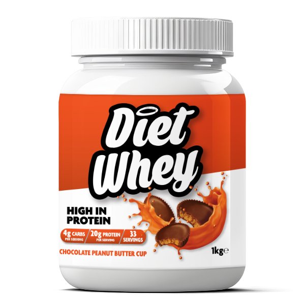 Diet Whey Protein - Chocolate Peanut Butter Cup 1kg - 20g protein per serving - theskinnyfoodco