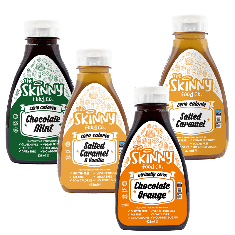 Essential Bestselling Syrup Bundle - The Skinny Food Co 4 x 425 ml - theskinnyfoodco