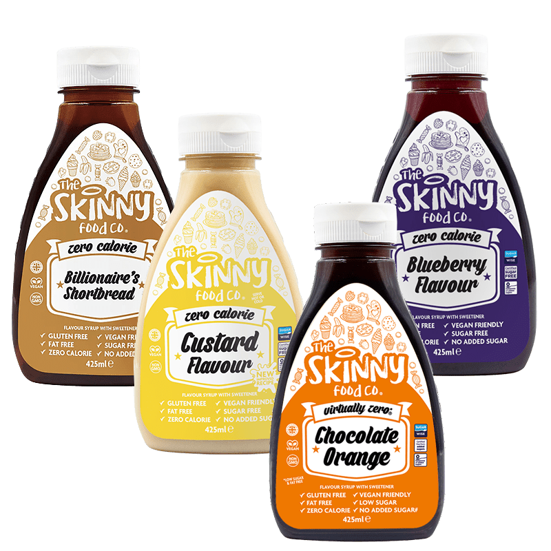Essential Bestselling Syrup Bundle - The Skinny Food Co 4 x 425 ml - theskinnyfoodco