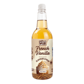 French Vanilla Flavour Syrup - Zero Calorie Sugar Free Skinny Coffee - 1 Litre - theskinnyfoodco