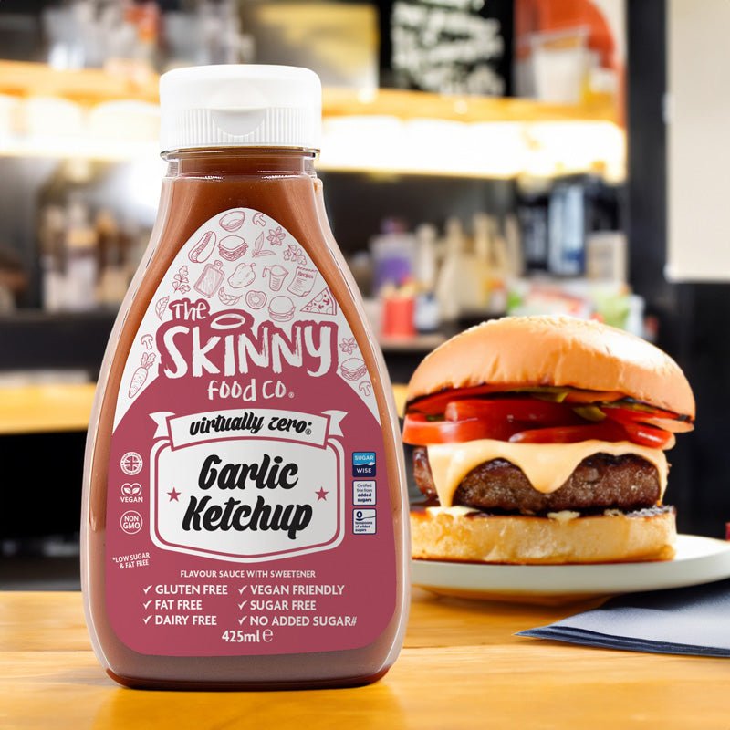 Garlic Ketchup Virtually Zero© Sugar Free Skinny Sauce - 425ml - theskinnyfoodco