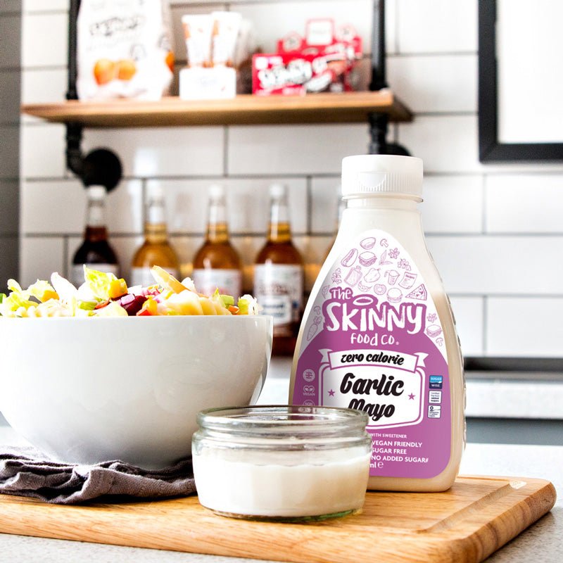 Garlic Mayo Zero Calorie Sugar Free Skinny Sauce - 425ml - theskinnyfoodco