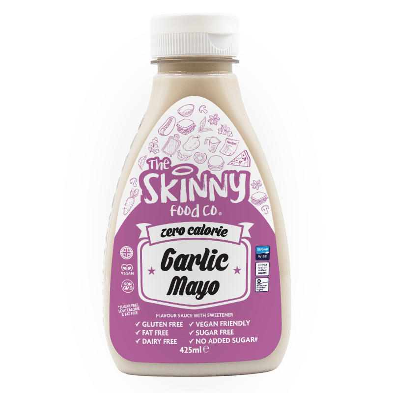 Garlic Mayo Zero Calorie Sugar Free Skinny Sauce - 425ml - theskinnyfoodco