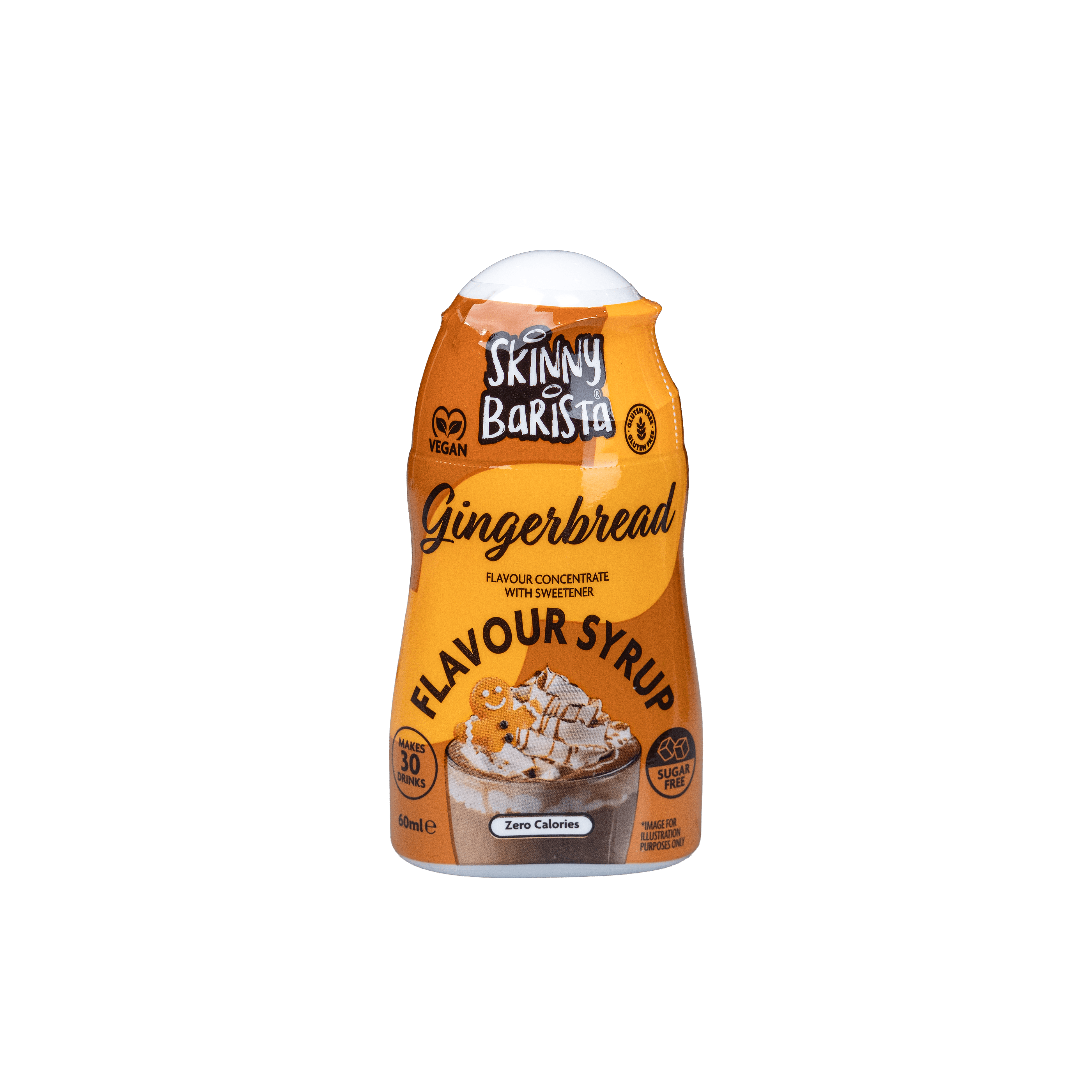 Gingerbread Barista Shot Sugar Free Skinny Coffee Syrup - 60ml - theskinnyfoodco