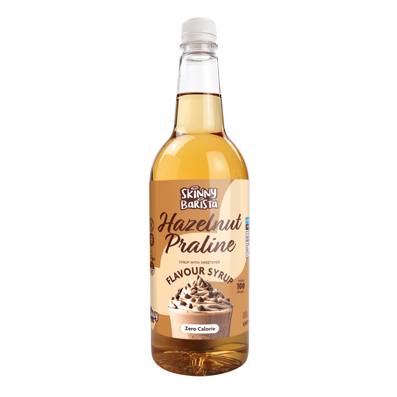 Hazelnut Coffee Syrup - Zero Calorie Sugar Free Skinny - 1 Litre - theskinnyfoodco