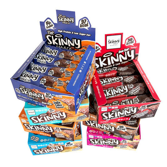 High Protein Low Sugar Duo Bar - Case of 12 x 60g (7 Flavours) - theskinnyfoodco