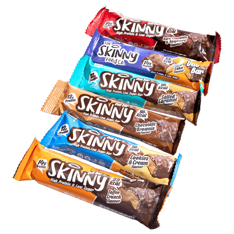 High Protein Low Sugar Duo Bar - Six Pack (All 6 Flavours) - theskinnyfoodco