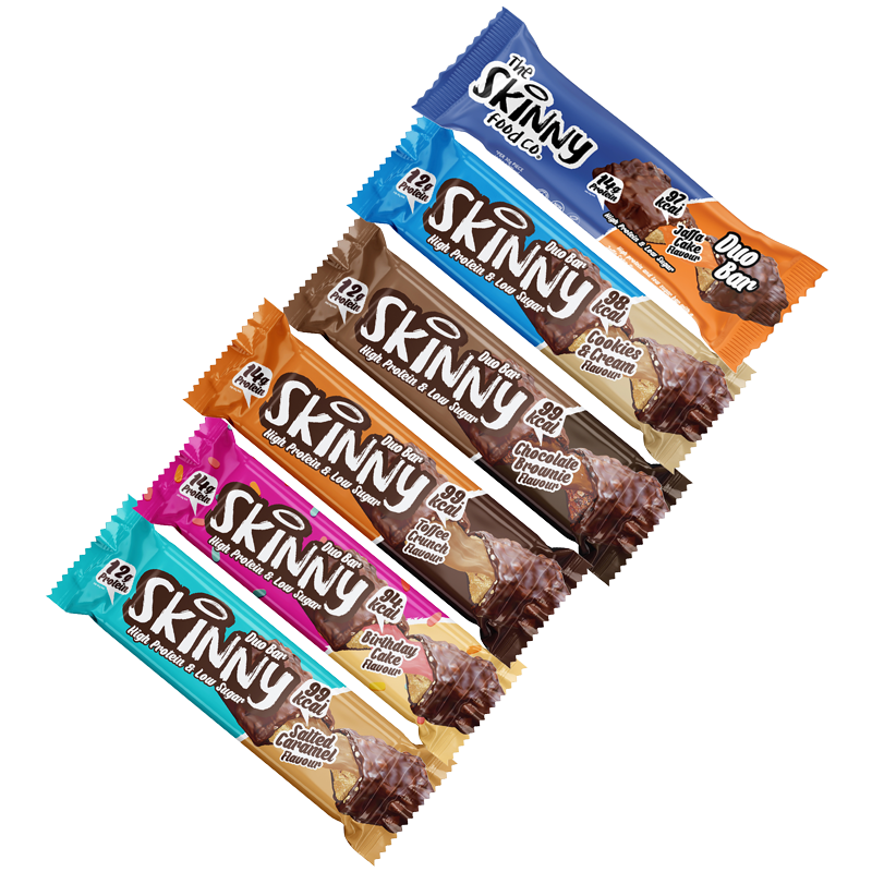 High Protein Low Sugar Duo Bar - Six Pack (All 6 Flavours) Bundle - theskinnyfoodco