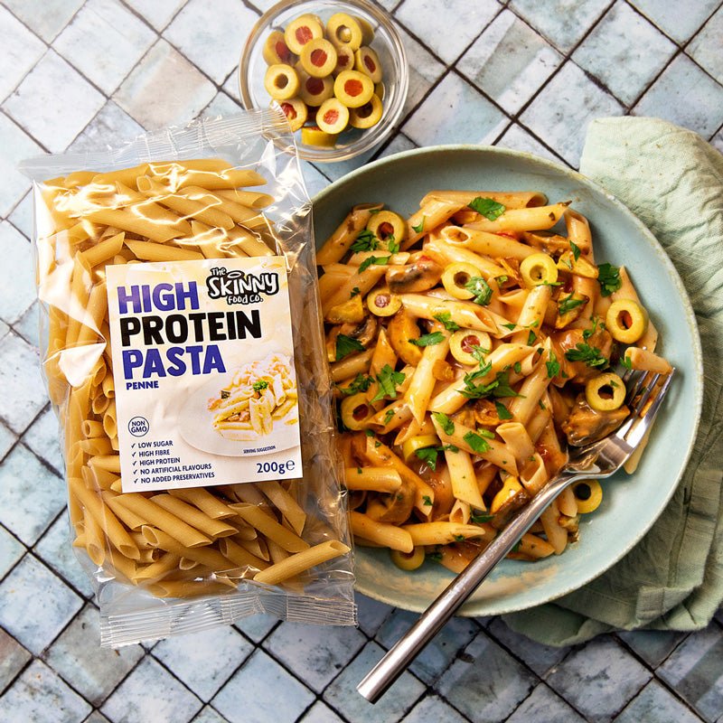 High Protein Skinny Penne Pasta (30g Protein Per Serving) - 200g - theskinnyfoodco