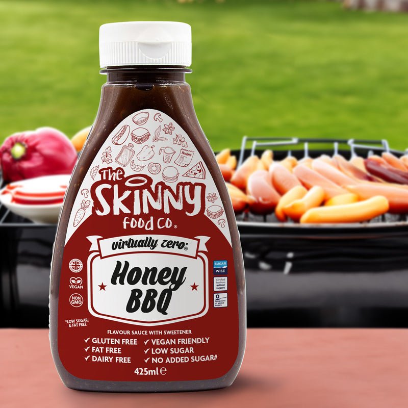 Honey BBQ Flavour Virtually Zero© Sugar Free Skinny Sauce - 425ml - theskinnyfoodco