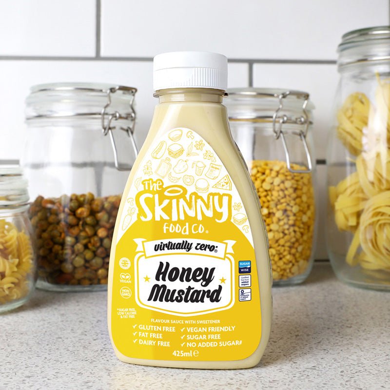 Honey Mustard Flavour Virtually Zero© Sugar Free Skinny Sauce - 425ml - theskinnyfoodco