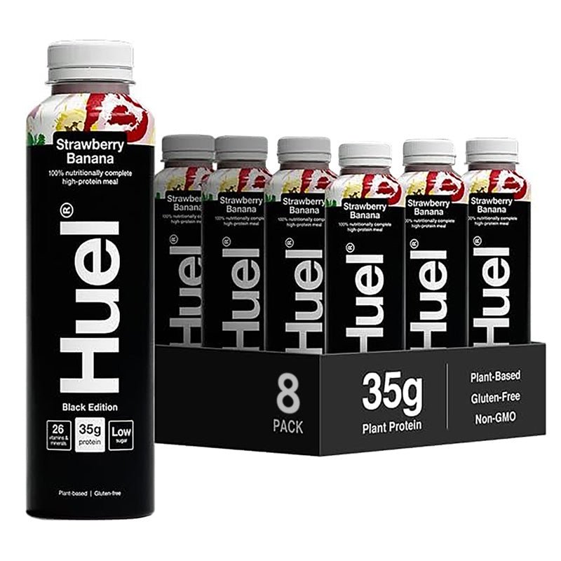 Huel BLACK EDITION Kompletní jídlo připravené k pití - 8 ks x 500 ml - theskinnyfoodco