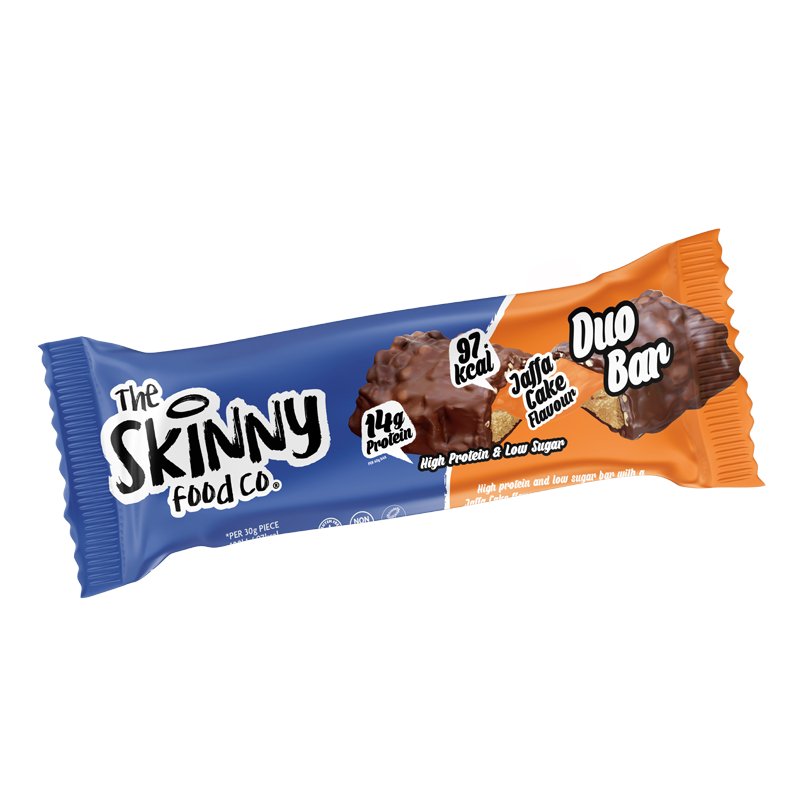 Jaffa Cake Flavour Skinny High Protein Low Sugar Duo Bar 60g