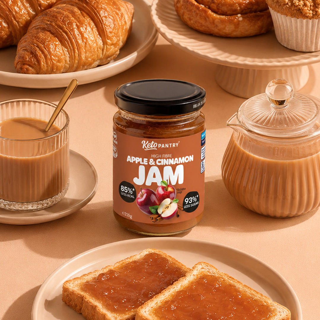 Keto Pantry Apple & Cinnamon Low Sugar Jam - 215g - theskinnyfoodco