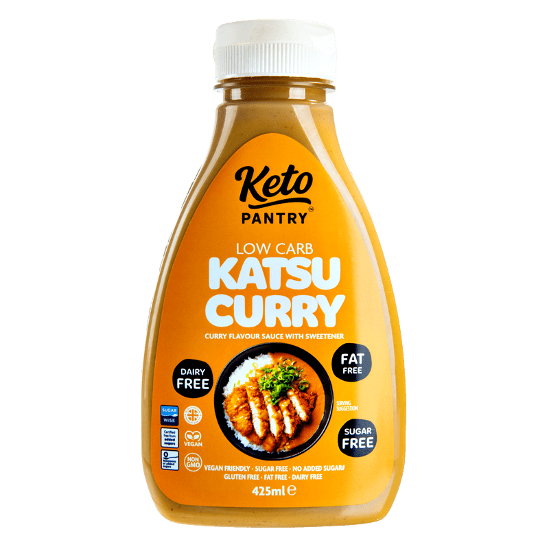 Keto Pantry Katsu Curry Virtually Zero Sugar Free Sauce - 425ml - theskinnyfoodco