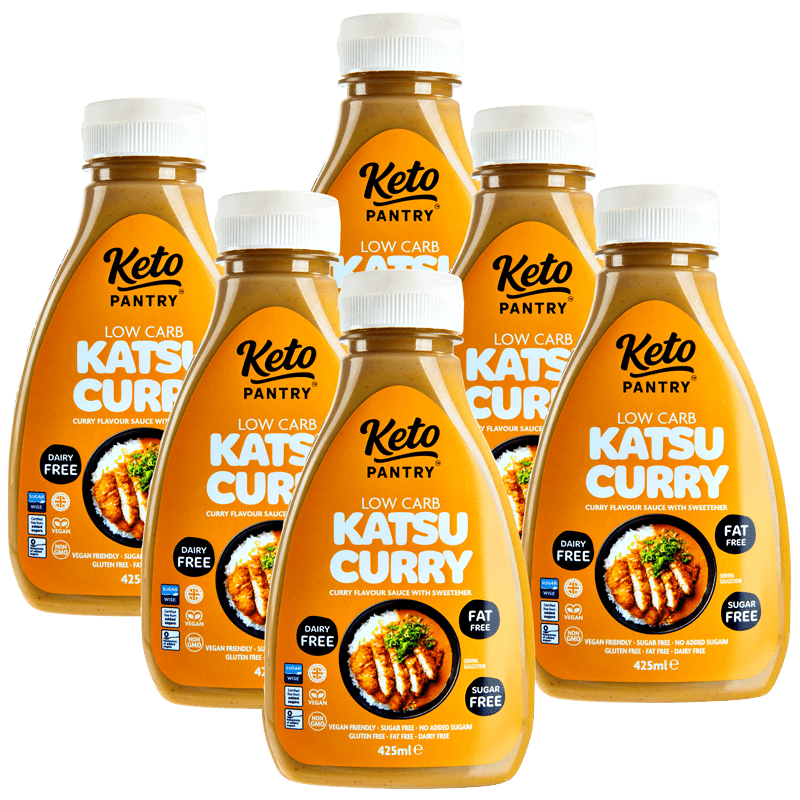 Keto Pantry Katsu Curry Virtually Zero Sugar Free Sauce - 425ml (Single or Case of 6) - theskinnyfoodco