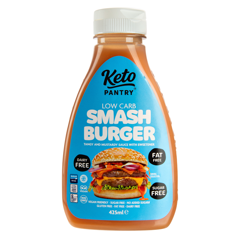 Keto Pantry Smash Burger Virtually Zero© Calorie Skinny Sauce - 425ml - theskinnyfoodco