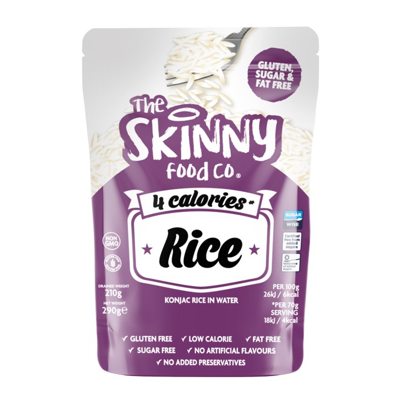 Low Calorie Konjac Skinny Rice - 290g - theskinnyfoodco