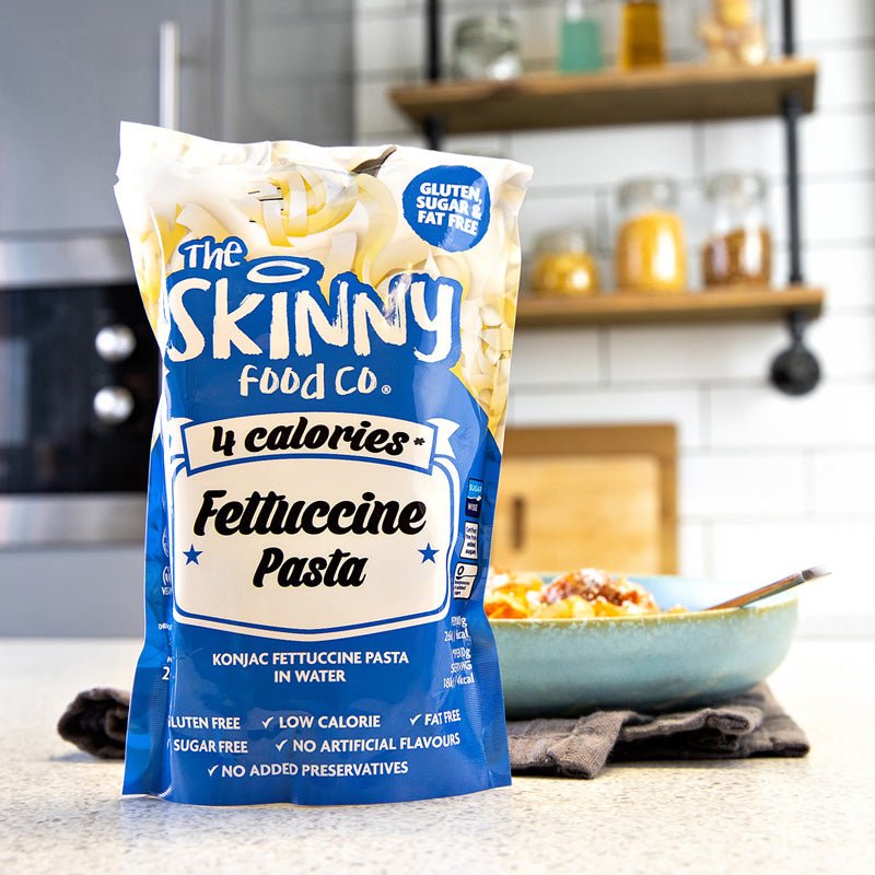 Low Calorie Skinny Fettuccine Pasta - (6 x 210g Case) - theskinnyfoodco